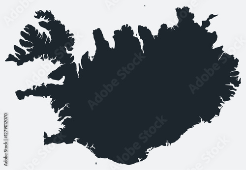 Slika na platnu Iceland map