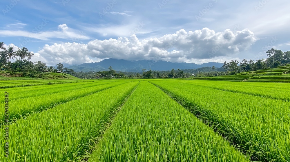 A lush green rice field reflecting sustainable water management practices --ar 16:9 --quality 2 --style raw --profile 773tzfv --stylize 250 --v 6.1 Job ID: 3f376f3d-7c56-4565-9b73-592cedf326d8 A lush green rice field reflecting sustainable water management practices --ar 16:9 --quality 2 --style raw --profile 773tzfv --stylize 250 --v 6.1 Job ID: 3f376f3d-7c56-4565-9b73-592cedf326d8