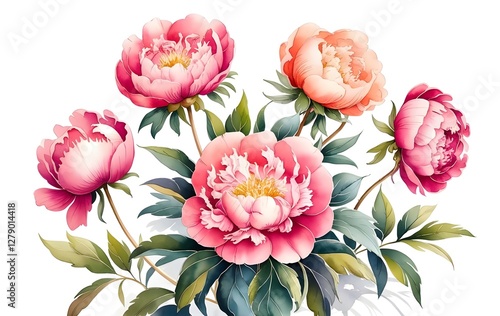 Wallpaper Mural bouquet of pink tulips Torontodigital.ca