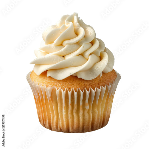 Vanilla Cupcake with Swirled Frosting