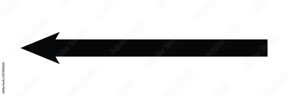 Long arrow. Black arrow pointing right. Black large arrow pointing right. Bold thine long arrow. Vector illustration . Long arrow. Black arrow pointing right. Black large arrow pointing right. Bold thine long arrow. Vector illustration .