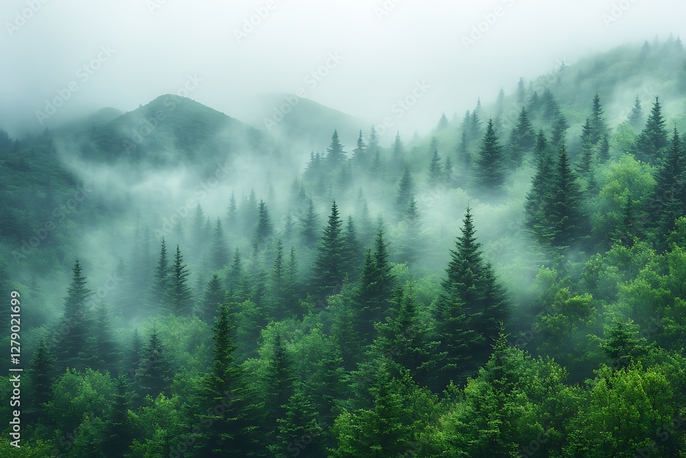 Misty Mountain Forest, a serene escape Misty Mountain Forest, a serene escape