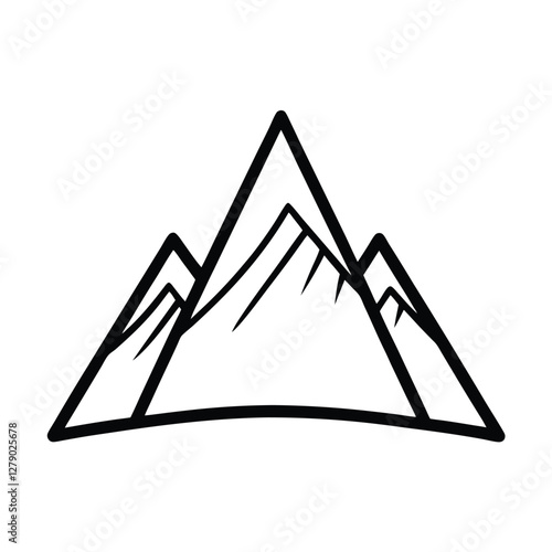 vector illustration of a mountain