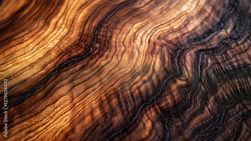 Naklejka premium Layered Wooden Texture with Smooth Organic Waves – Ideal for Natural Design, Backgrounds & Artistic Concepts, product marketing, graphic design backgrounds, and artistic photography