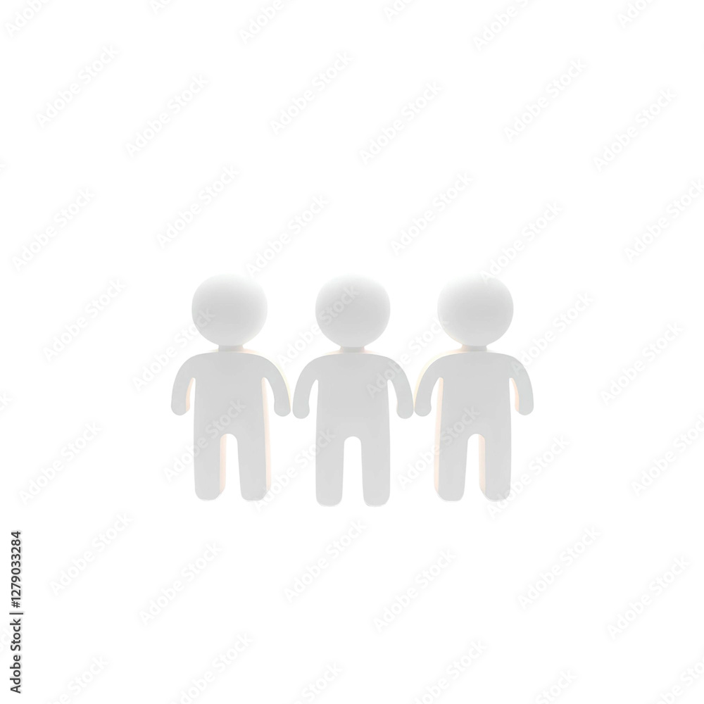 3d illustration of a small group of people, concept of teamwork and social connection, high quality png isolated on transparent background 3d illustration of a small group of people, concept of teamwork and social connection, high quality png isolated on transparent background