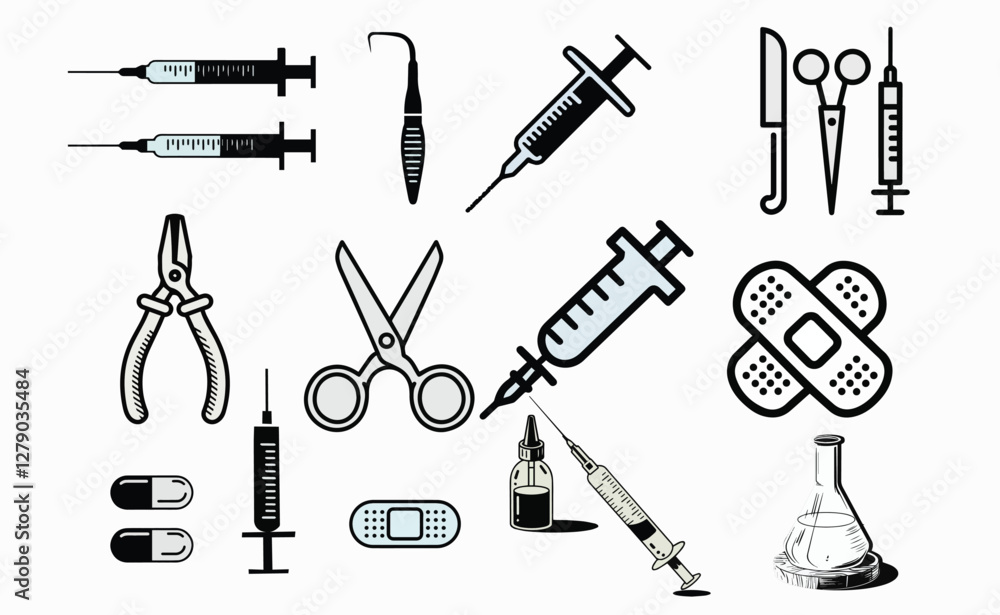 Medical icon Hospital Healthy art vector Medical icon Hospital Healthy art vector