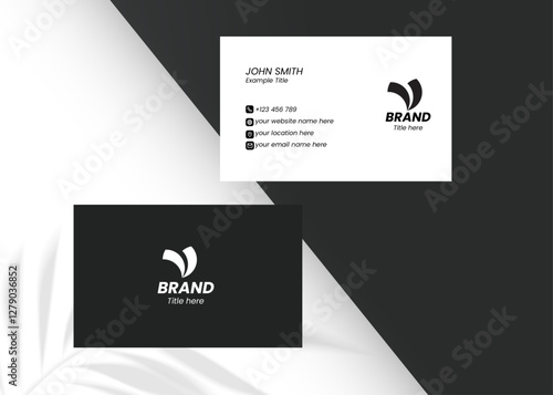 Minimal Individual Business Card Design Layout