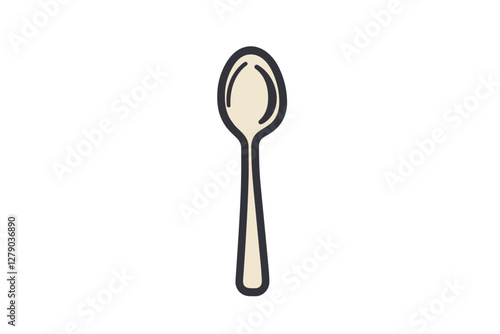 spoon icon illustration.