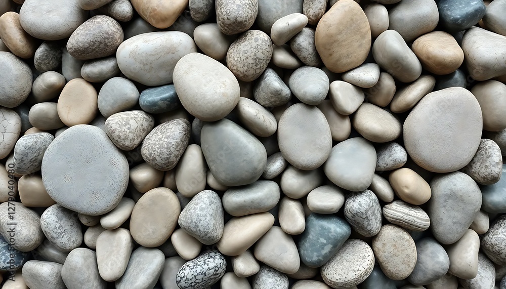 Collection of Pebbles from Top View, Collection of Pebbles from Top View,