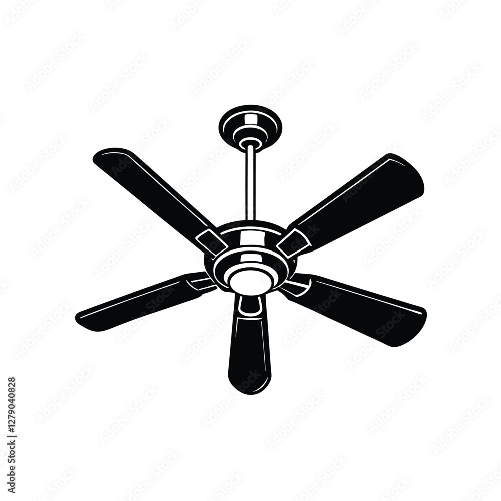 fan isolated on white vector illustration fan isolated on white vector illustration