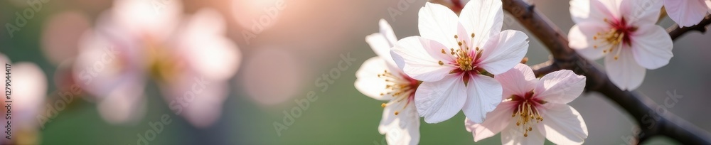 Soft petals unfurl from white cherry blossoms, nature, blossoming tree, blossom Soft petals unfurl from white cherry blossoms, nature, blossoming tree, blossom