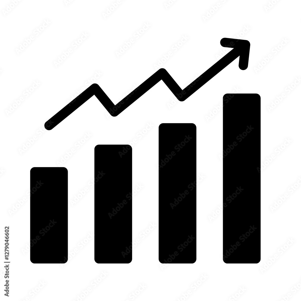 Business graph with an upward arrow, isolated on a transparent background. Ideal for financial growth, analytics, success, and economic trends.
Business graph with an upward arrow, isolated on a transparent background. Ideal for financial growth, analytics, success, and economic trends.