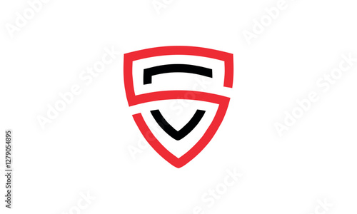 a graphic image themed SC shield on white background. vector graphic base.