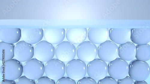 Skin tissue cross-sections before and after anti-wrinkle reduction treatment. Lifting and tightening sagging skin. Skin repair, moisturizer, collagen serum, advertising background.