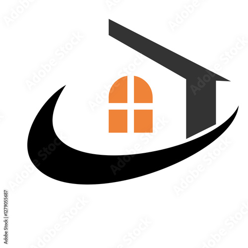 A vector illustration of a house logo icon, isolated on a white background in PNG format. Perfect for real estate, construction, home design, and branding projects.

