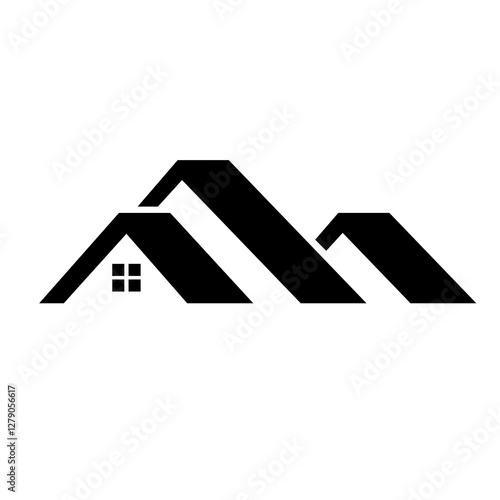 A simple house icon on a white background, representing a real estate concept. The PNG format with an isolated background is perfect for property listings, marketing, and real estate branding.

