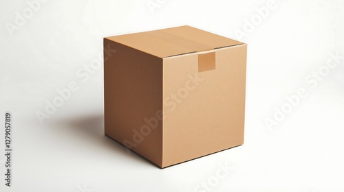 A cardboard box mock-up for e-commerce and product packaging designs.