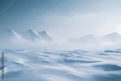 Wallpaper Mural snow covered mountains Torontodigital.ca