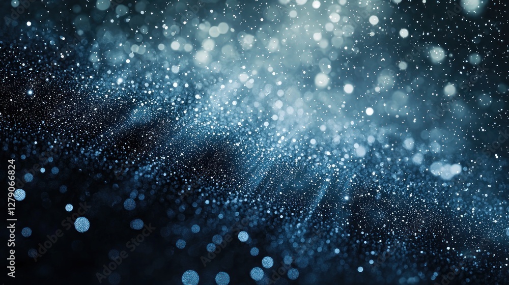 Abstract Blue Sparkle Galaxy: Celestial Dust and Shimmering Lights Abstract Blue Sparkle Galaxy: Celestial Dust and Shimmering Lights