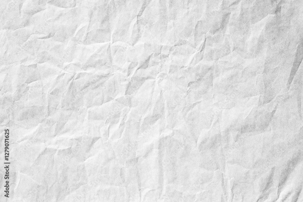Naklejka premium White crumpled paper texture surface