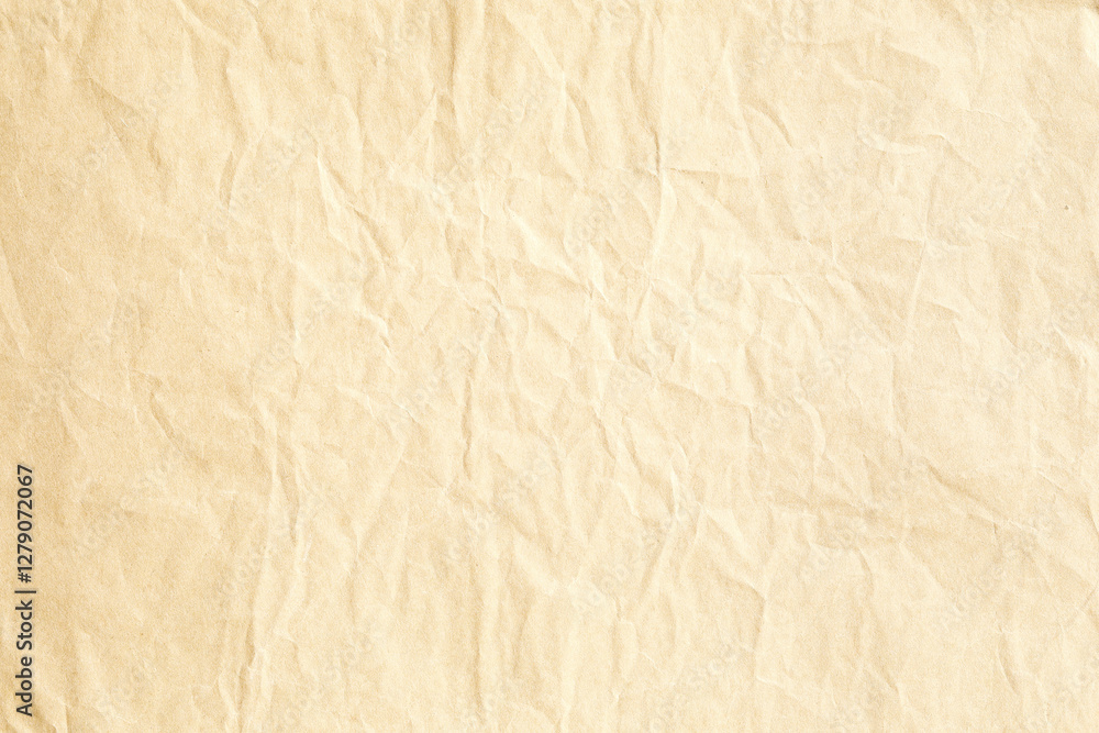 Fototapeta premium Brown crumpled paper texture background