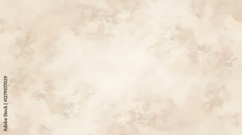 Obraz premium Light dusty soft pastel color shade. Brown sepia beige nude gray white abstract watercolor pattern. Elegant art background. Paper brush stain splash. Blank template design