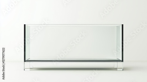 Wallpaper Mural A clear rectangular tank mockup suitable for aquariums or terrariums. Torontodigital.ca