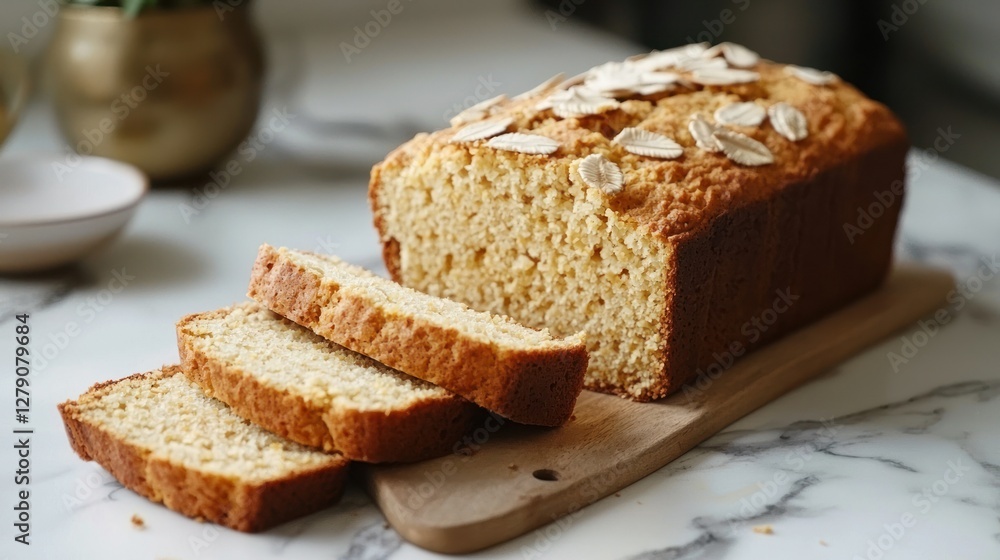 A fresh, fluffy cornbread loaf with a crumbly interior, sliced and ready to serve. A fresh, fluffy cornbread loaf with a crumbly interior, sliced and ready to serve.