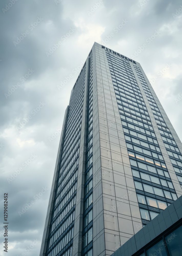 Modern architecture under a cloudy sky skyscraper city building skyscraper downtown business architecture cityscape Modern architecture under a cloudy sky skyscraper city building skyscraper downtown business architecture cityscape