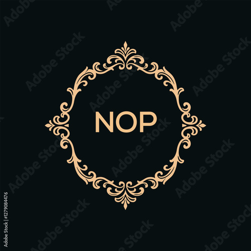 NOP Letter Initial Logo Design Template Vector Illustration