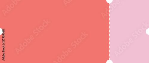 Ticket Coupon Sale Voucher Coupon. Discount Coupons Tickets Card. Tag label, sale banner with discount coupon. Vector gift voucher vector illustration. Cinema, theater, concert