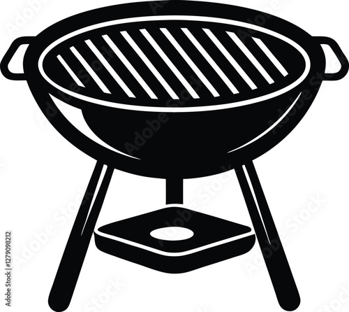 barbecue grill vector isolated on white background