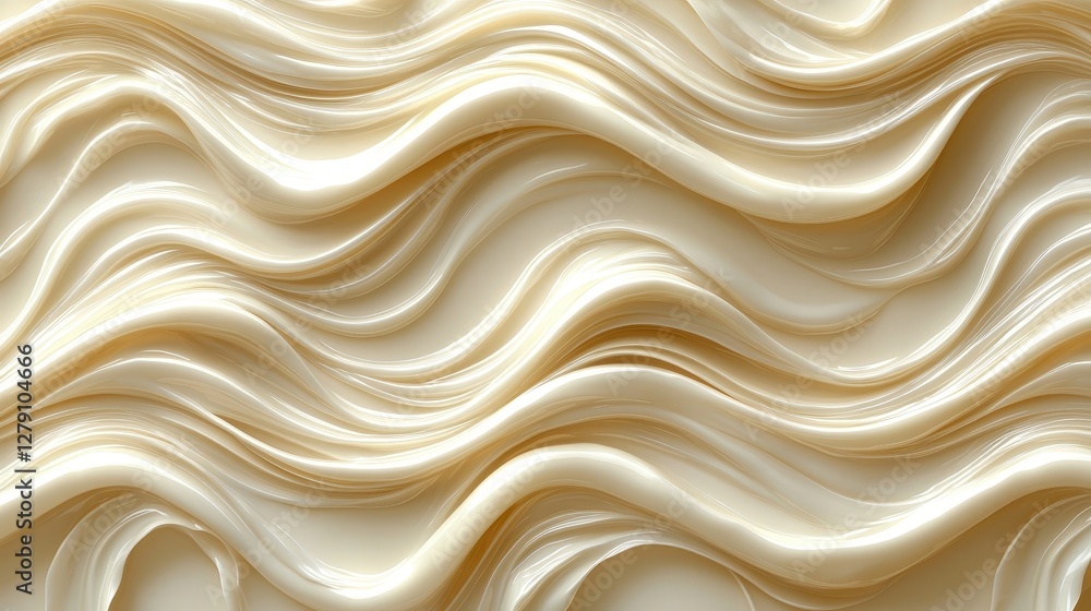 Obraz premium Creamy textured abstract wave pattern background for elegant designs and creative projects