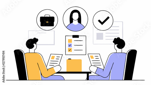  Business Team Meeting for Job Interview and Hiring Process