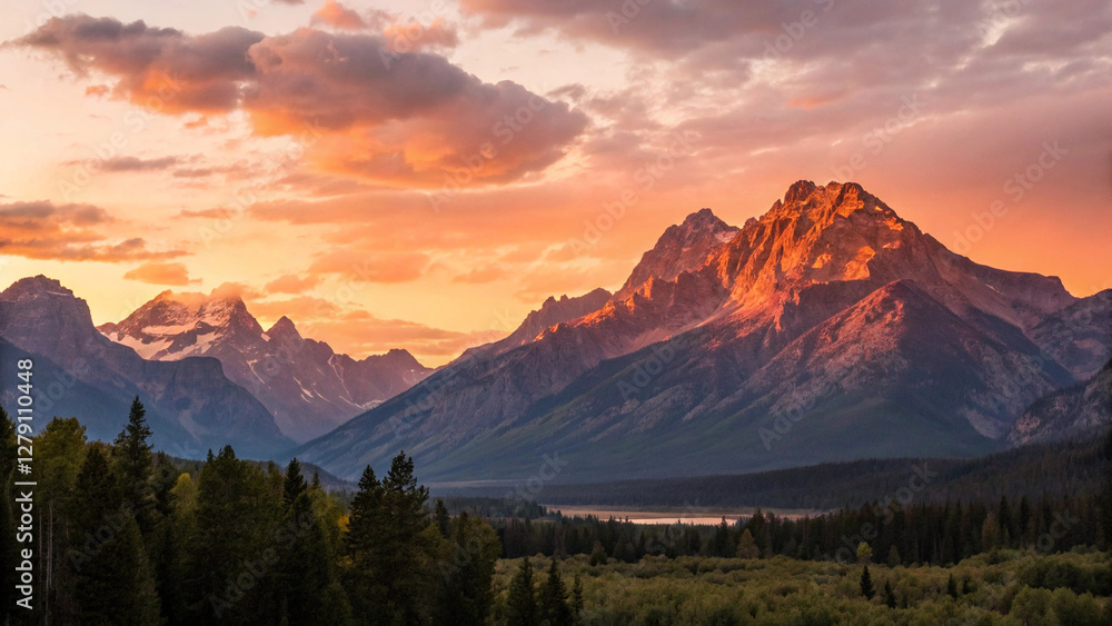 Sunset mountains Sunset mountains
