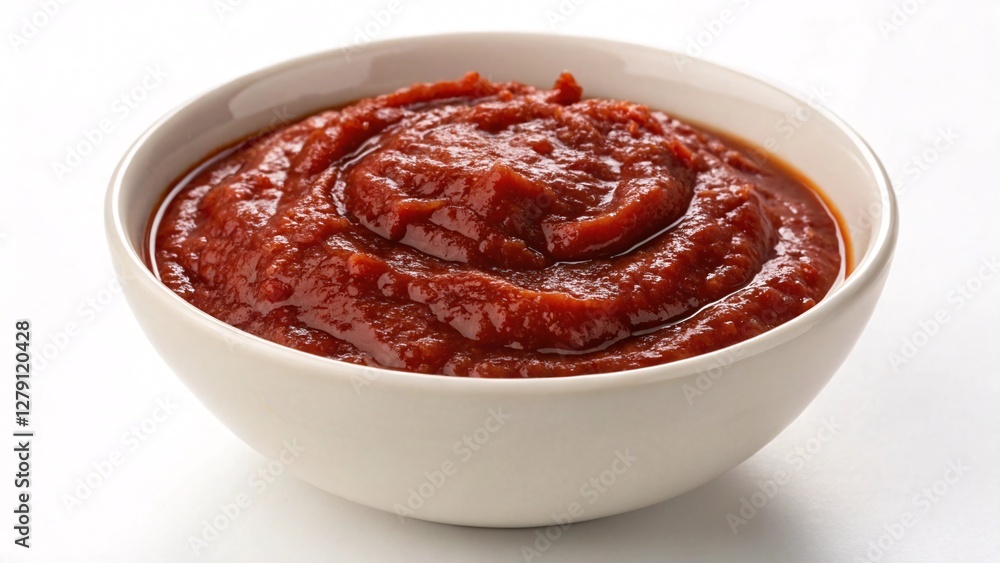 Rich Tomato Sauce: A Culinary Essential in a White Bowl Rich Tomato Sauce: A Culinary Essential in a White Bowl