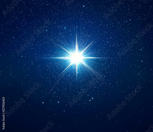 there is a bright star that is shining in the dark sky