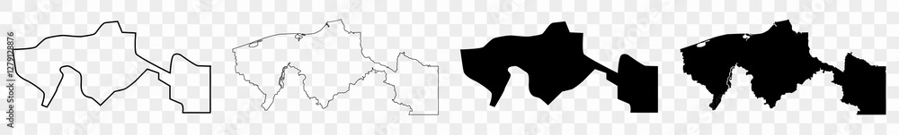 Φωτογραφία Tabasco Map Black | Mexican State Border | State Country | Transparent Isolated