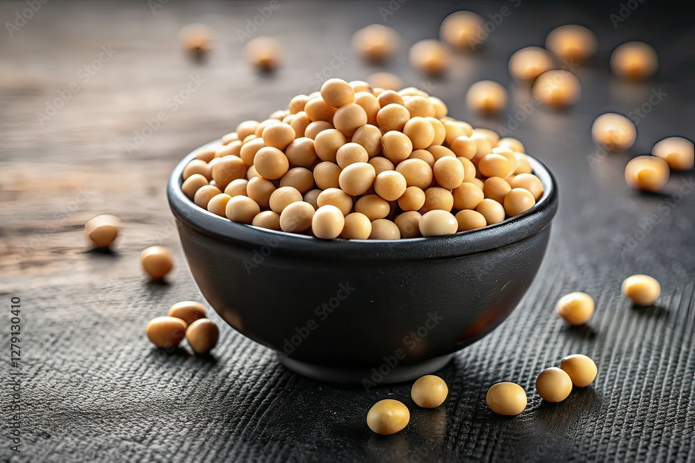 Close-up Soybeans in Bowl - Documentary Style Food Photography Close-up Soybeans in Bowl - Documentary Style Food Photography