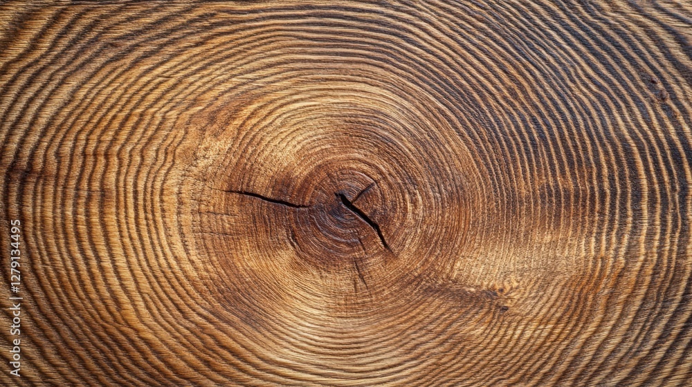 Fototapeta premium A detailed close-up of a wooden surface featuring a vintage clock, highlighting the texture and craftsmanship of the wood and timepiece.