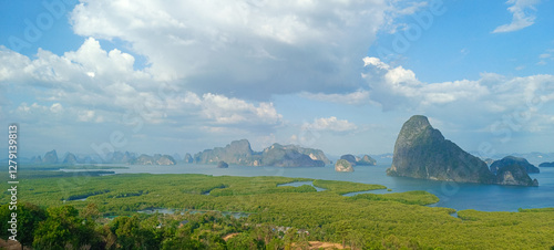 Panoramic View Of Phang Nga Bay In Thailand