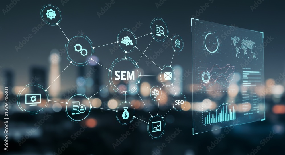 Futuristic Digital Marketing Strategy: SEM and SEO Connecting on Global Network Futuristic Digital Marketing Strategy: SEM and SEO Connecting on Global Network