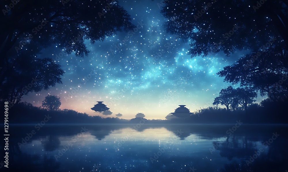 A beautiful anime-style sky featuring floating islands, perfect for fantasy-themed projects and artwork. A beautiful anime-style sky featuring floating islands, perfect for fantasy-themed projects and artwork.