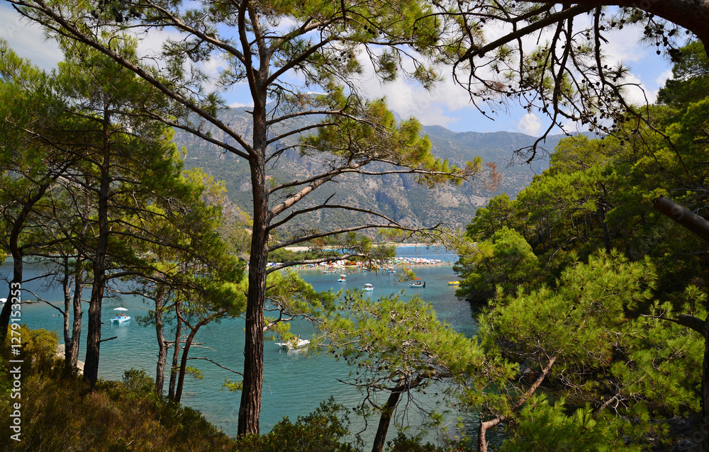 A view from Oludeniz in Fethiye, Turkey. A view from Oludeniz in Fethiye, Turkey.