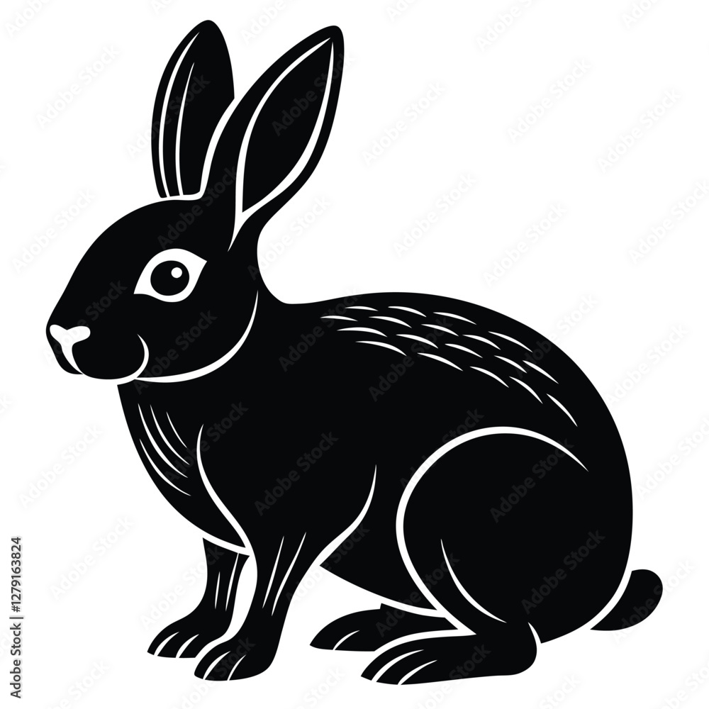 Obraz premium vector illustration of a bunny