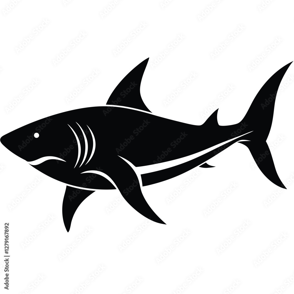 Obraz premium shark vector illustration
