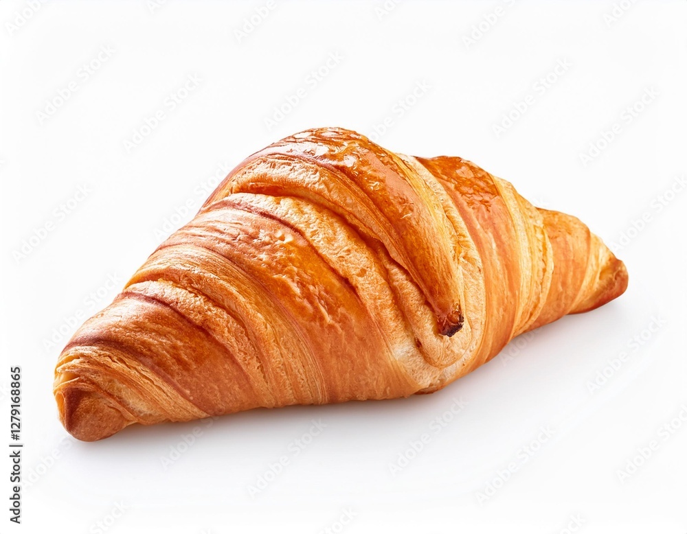 Fresh Croissant Isolated on a White Background Fresh Croissant Isolated on a White Background