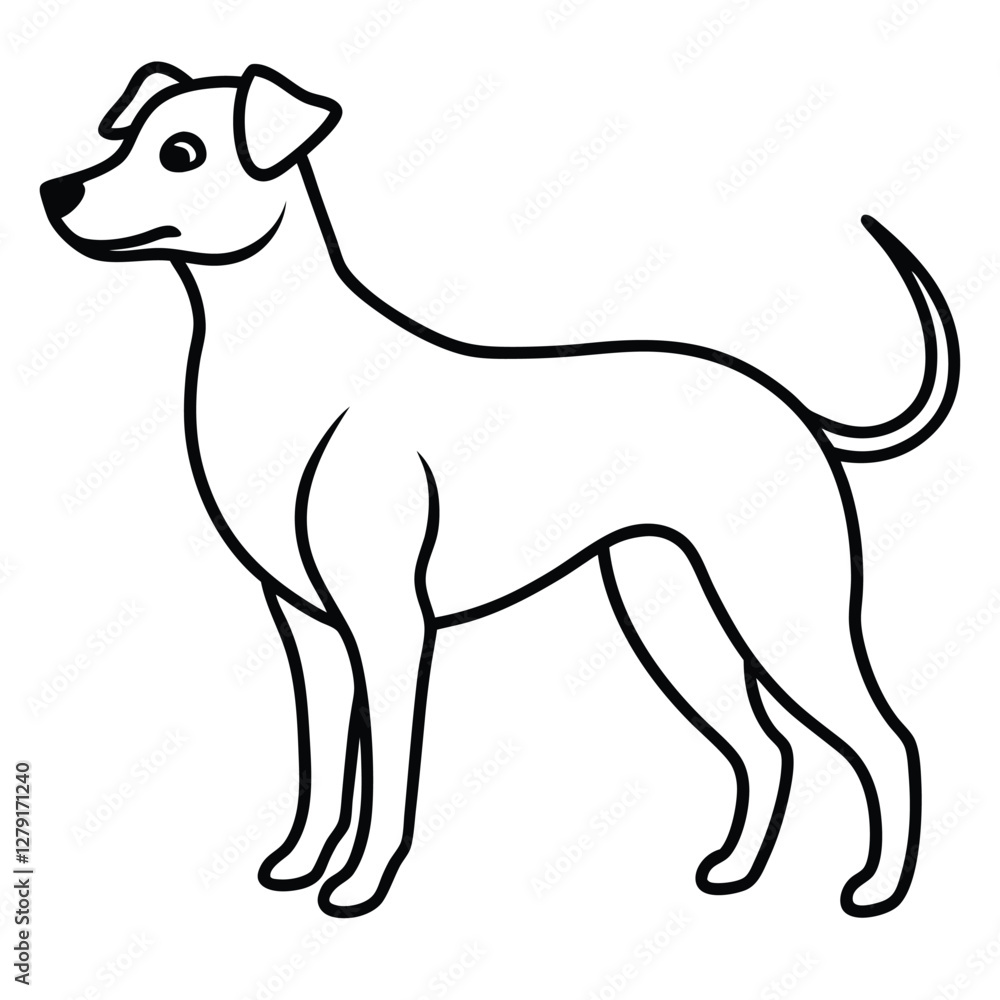 vector illustration of a dog vector illustration of a dog
