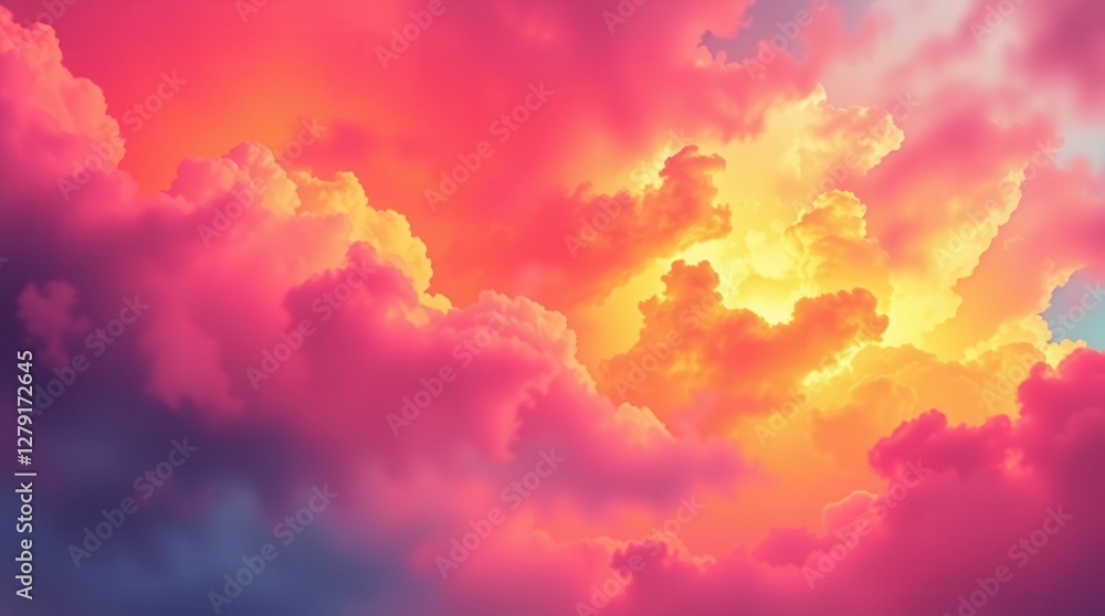 Fototapeta premium Abstract texture featuring a grainy film effect with soft gradients for a retro aesthetic.