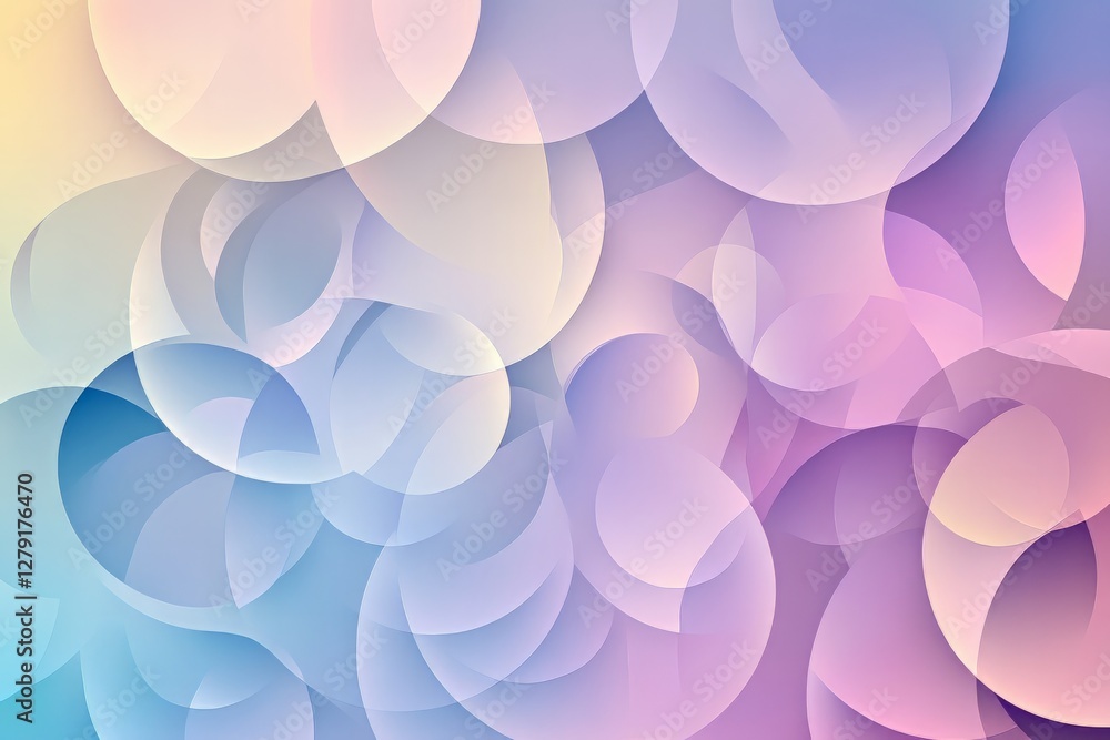 Minimal geometric background with soft pastel gradients overlapping translucent circles Minimal geometric background with soft pastel gradients overlapping translucent circles
